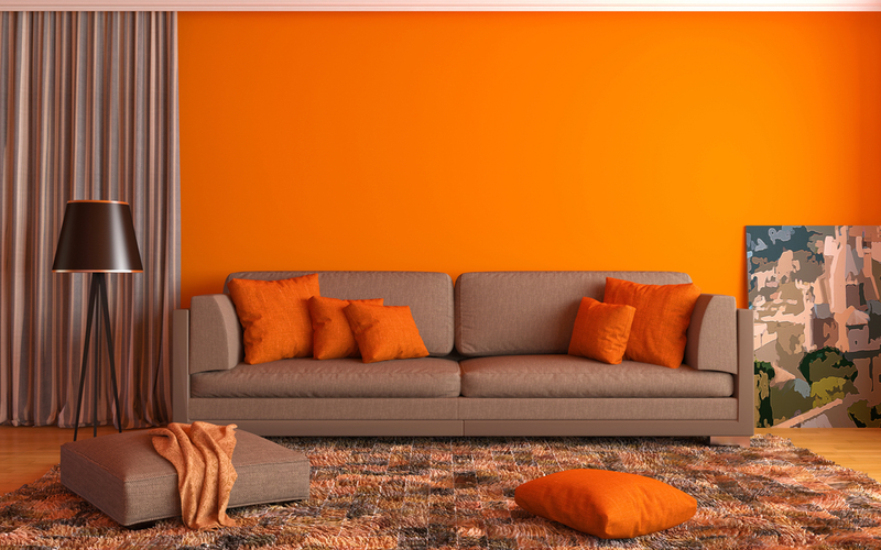 روعة اللون البرتقالي في ديكور منزلك